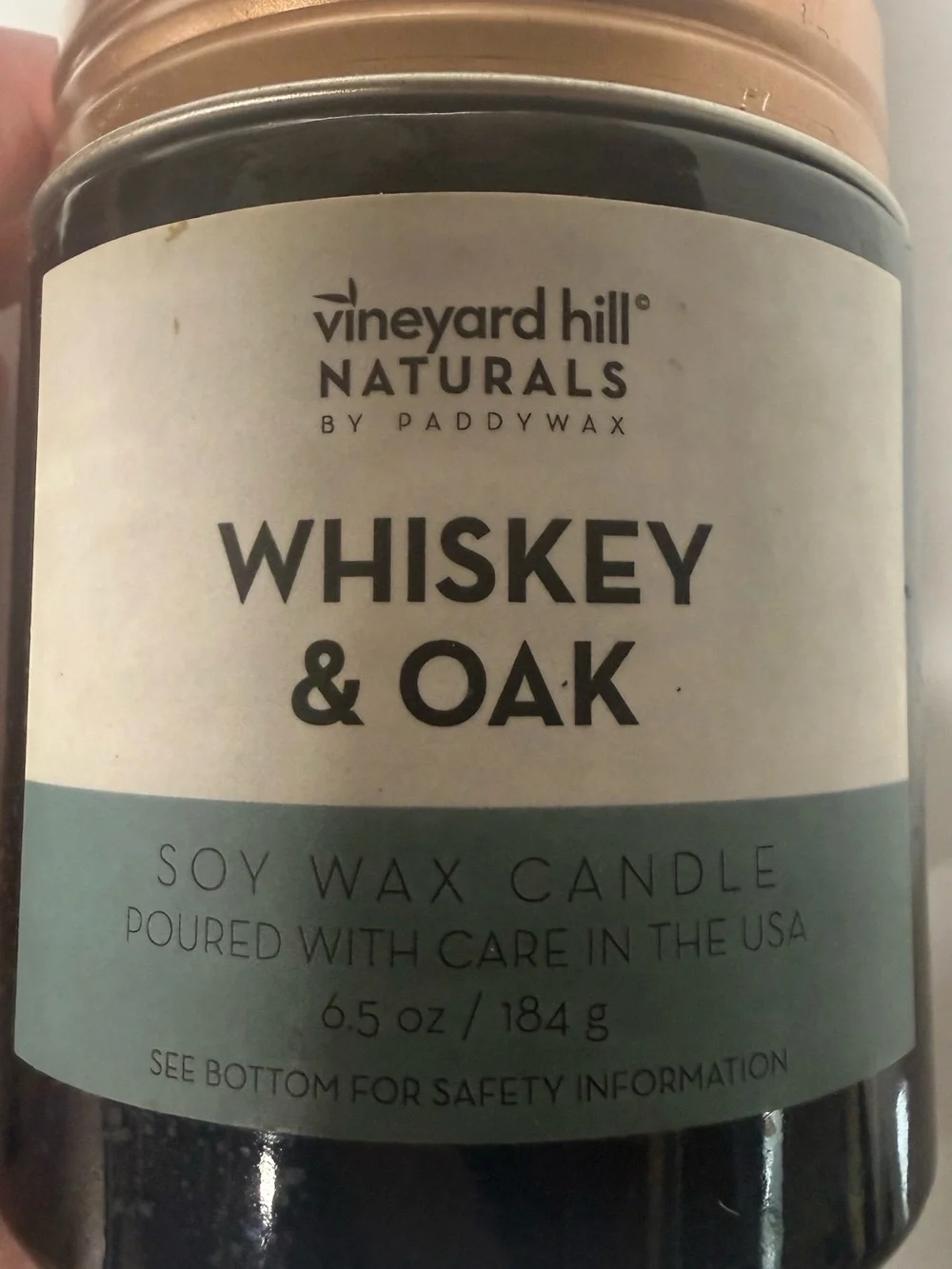Whiskey & Oak Soy Wax Candle